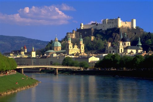 Die Stadt Salzburg, eine Autostunde entfernt